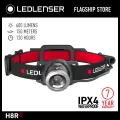 LEDLENSER H8R - Rechargeable HEADLAMP  600 LUMENS 120 Hrs - Bright LED Light - 7 Years Warranty. 