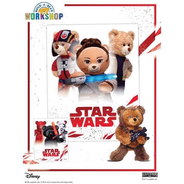 ตุ๊กตาหมี-สตาร์วอ-star-wars-rey-inspire-bear-บิ้วอะแบร์-build-a-bear-workshop-มือสองสภาพดีมาก