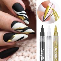 (Stream woman)อุปกรณ์เสริมมัลติฟังก์ชั่ Liner Painting UV Gel Extension Nail Pen เครื่องมือทำเล็บมือ