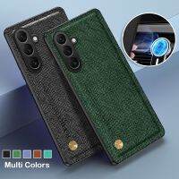 เคสโทรศัพท์หนังผิวด้านปลอกสำหรับ Samsung กาแลคซี S23พลัสเคสฝาหลังเนื้อแข็งแบบ GalaxyS23FE เรียบง่ายสุดหรูป้องกันเลนส์กันกระแทกแฟชั่น