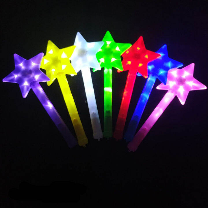 Large Five-pointed Star Fluorescent Stick, Seven Lights Glow Stick ...