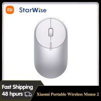 ZZOOI Xiaomi Portable Wireless Mouse 2 Laptop Mouse 2.4Ghz Bluetooth Gaming Mouse Button Mute Xiaomi Mouse for Office use Gamemouse