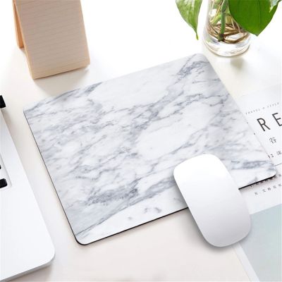 （A LOVABLE） NordicMarble Mousepad ForLaptopDesk MatPad Wrist Rests Table MatDesk Accessories 22X18CM