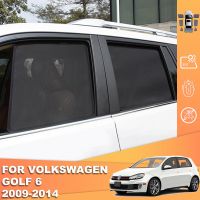 ม่านบังแดดสำหรับ Volkswagen VW Golf 6 Mk6 2008-2014รถแม่เหล็ก,ที่บังแดดหน้าต่างด้านหลัง