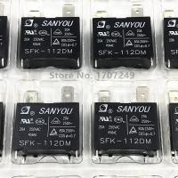 1ชิ้นรีเลย์ Sanyou 12vdc Sfk-112dm รีเลย์20a 250vac 4พินเครื่องปรับอากาศรีเลย์สามารถเปลี่ยน Jqx-102f Hf102f-12v G4a-1a-E-12v