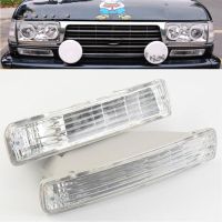 Pair Crystal Type Front Bumper Turn Signal Lamp For TOYOTA LAND CRUISER 80 Series 1991-1998 LC80 FJ80 FZJ80 HDJ80 HZJ80 4500