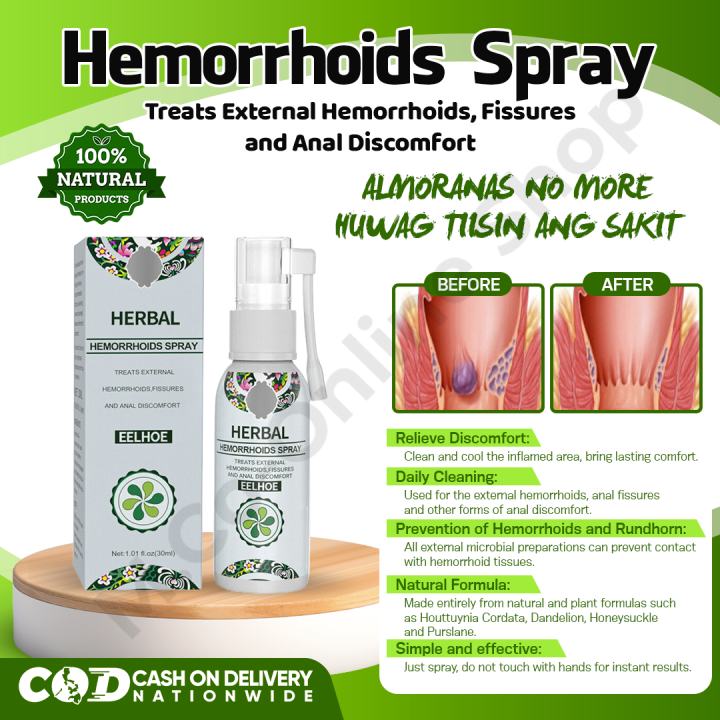 Original Natural Herbal Hemorrhoids Spray Gamot sa Almoranas Shrink ...