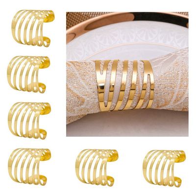 แหวนผ้าเช็ดปากทองชุด18,ผู้ถือแหวนผ้าเช็ดปากกลวงสำหรับงานแต่งงานคริสต์มาสครอบครัวรวบรวมตกแต่งตาราง