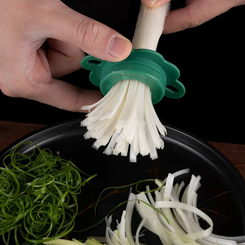 Dropship New Green Onion Easy Slicer Shredder Plum Blossom Cut