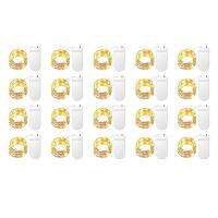 20Pack Fairy Lights Battery Operated 3.3Ft 20LED Mini Lights Starry Lights for Mason Jars Christmas, Warm White