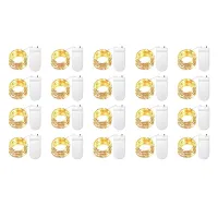 20Pack Fairy Lights Battery Operated 3.3Ft 20LED Mini Lights Starry Lights for Mason Jars Christmas, Warm White