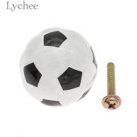 Lychee Life Football Design Drawer Pull Handle Creative Ceramic Cabinet Pulls Furniture Cupboard Handle Home Improvement Supply Door Hardware Locks