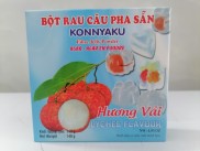 Hộp 140g HƯƠNG VẢI BỘT THẠCH RAU CÂU PHA SẴN VN 3K Agar Jelly Pudding