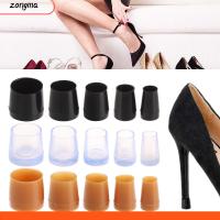 ZONGMA 1 pair ใหม่ กันลื่น สวมใส่ได้ Antislip High Heeler ส้นรองเท้า Silencer Heel Protector ทรงกลม