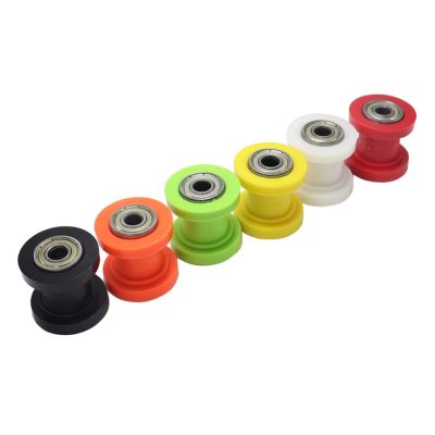 ◙ 8mm/10mm Bearings Drive Chain Pulley Roller Slider Tensioner Wheel Guide For Motorized Pit Bike Motorcycle MTB Road Bike Cycling