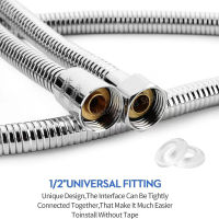 Stainless Steel Shower Hose 1.52.0M Long Bathroom Shower Plumbing Extension Explosion-Proof Tube Flexible Shower Hose