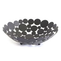 Fruit Basket Metal Creative Countertop Bowl Decorative Table Centerpiece Holder for Fruit Vegetable Bread Candy and Other Househ