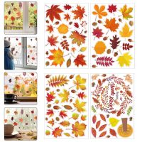 Window Stickers Thanksgiving Decorations Clings Sticker Wall Fall Autumn Decal Cardecalsoffice Summer Christmas Leaf Kids