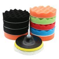 5Pack 3/4/5/6/7 Inch Compound Buffing Polishing Pads Cutting Sponge Pads Kit for Car Buffer Polisher Compounding and Waxing