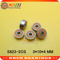 Stainless steel hybrid ceramic ball bearing Fishing reel bearing S623 2RS CB ABEC7 LD S623 2OS S623C-2OS 3*10*4 MM