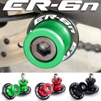 ▤ 2022 ER-6N 9 Color 10MM CNC Motorcycle Accessories Swingarm Spools Slider Stand Screws For Kawasaki ER6N ER 6N ALL YEAR