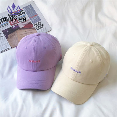 หมวกเบสบอลปักคู่สไตล์เกาหลี,หมวกหน้าร้อนสำหรับผู้หญิงและผู้ชาย
