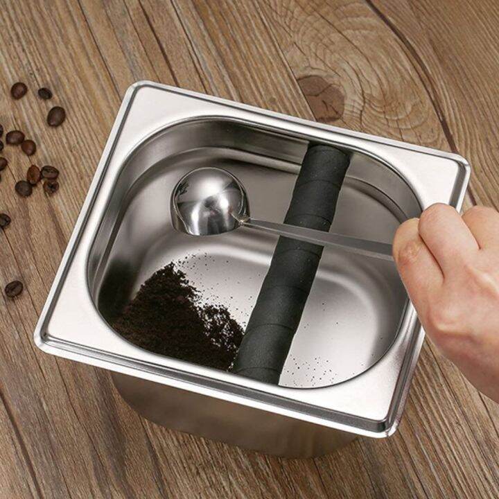 ถังเคาะกากกาแฟ-coffee-knock-box-ถังเคาะกาแฟแบบสแตนเลส-ฟู้ดเกรด-ที่เคาะกากกาแฟ