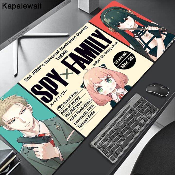 แผ่นรองเมาส์-spy-x-home-อะนิเมะขนาดใหญ่-kawaii-อุปกรณ์เสริมแล็ปท็อป-xxl-100x50-แป้นพิมพ์เกมมิ่ง-แผ่นรองเมาส์-เครื่องเกมพีซี-แผ่นรองโต๊ะพรมแล็ปท็อป