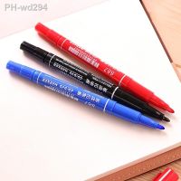 High Quality Double Writing Function Marking Pen 0.5/1.0 MM Nib Ink Waterproof Pen Art Markers Stationery School Supplies