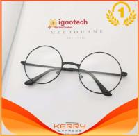 Eco Fashion glasses แว่นตากรองแสง แว่นกรองแสง ทรงกลม Black (กรองแสงคอม กรองแสงมือถือ ถนอมสายตา)