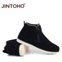 New Fashion Winter Men Shoes Casual Snow Boots Cheap Winter Men Boots Suede Leather Boots For Men Warm Winter Sneakers