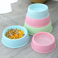 Pet Bowls Eco-friendly Wheat Stalk Plastic Cat Dog Bowls Thickened Durable Pet Food Bowl Feeding Water Dish Feeder for Animals