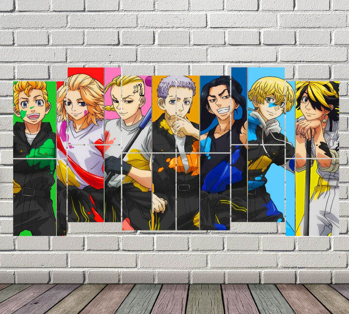 TOKYO REVENGER CHARACTER PUZZLE POSTER SET WALLPAPER 12PCS BLOCK