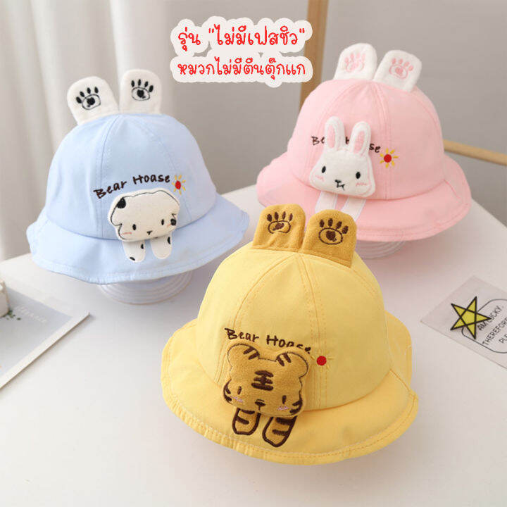 พร้อมส่ง-หมวกทารก-เฟสชิวเด็ก-6m-16m-รอบหัว-45-48-cm-face-shield-babybug-กันละอองและเชื้อโรค