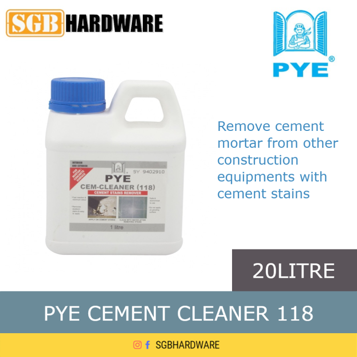 PYE CEM CLEANER / CEMENT STAIN REMOVER / TILE CLEANER / MOSAIC CLEANER