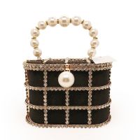 【YD】 Hollow Out Preal New In Handbag Diamonds Beaded Metallic High-Grade Wedding Luxury Designer Messenger