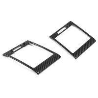 2Pcs Carbon Fiber Console Side Air Conditioning Outlet Frame Cover Trim for Mercedes Benz G-Class W463 G500 2004-2018