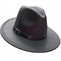 Monochrome Fedora Belt Felt Hat Womens Jazz Hat Fedora Grass Green Womens Fedora Womens Hat Wholesale