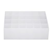 【YD】 Grids Holder Display Organizer Makeup Storage (White)