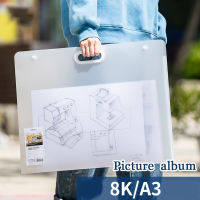 Picture Handbag 8k Picture Album Collection Book A3 Sketch Painting Collection Folder Information Book Organizing File Book