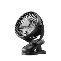 【YF】 Mini Car Clip Fan USB Rechargeable Desktop Large Capacity Silent Long Endurance Handheld