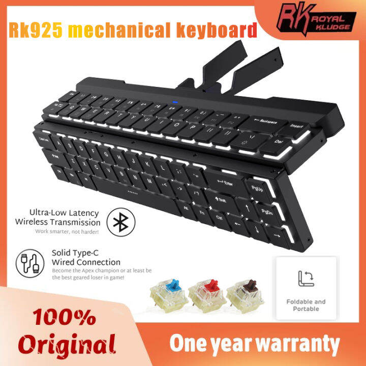 Royal Kludge RK925 Foldable Mechanical Keyboard Dual Mode Wireless