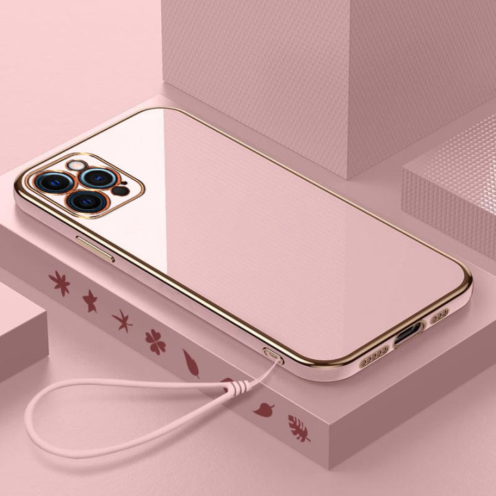 สำหรับ-oppoa94เคส-a94-oppo-f19โปรบางชุบซิลิโคนรูปสี่เหลี่ยมสายคล้องแบบมีเคสเคสโทรศัพท์