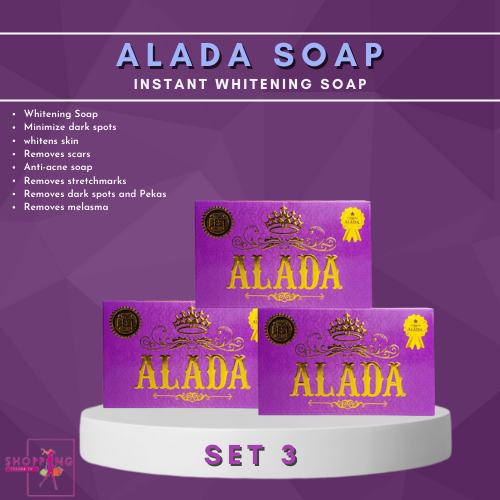 THAILAND SOAP LADA (SET 3) / BODY CARE/ INSTANT WHITENING SOAP/ BODY WASH & SOAP/ BEAUTY CARE