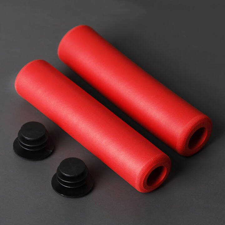 baoda-1คู่จักรยานซิลิโคนจับจักรยานกลางแจ้ง-mtb-จักรยานเสือภูเขา-handlebar-grips-cover-anti-slip-strong-support-grips-bike-part