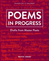 หนังสืออังกฤษใหม่ Poems in Progress : Drafts from Master Poets [Hardcover]