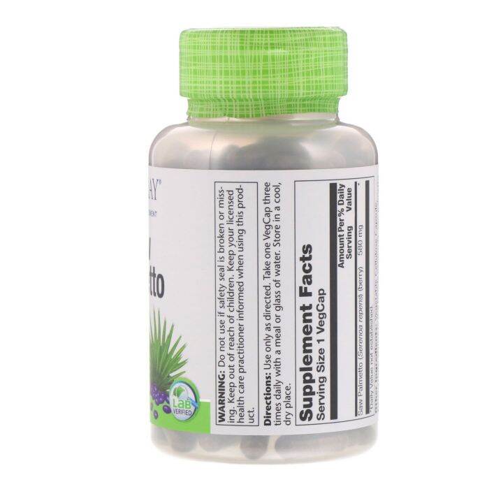 solaray-saw-palmetto-whole-berry-580-mg-180-vegcaps-ซอร์-พาลเมตโต-180-เวจจี้แคปซูล