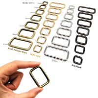 2pc Metal Heavy Duty Handbag Bag Purse Strap Belt Web Rectangle Square D Ring Buckle Clasp Leather Craft Repair DIY High Quality Furniture Protectors