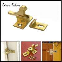 CORNER FASHION ทองเหลืองเบิ้ล สลักล็อคนก การปรับปรุงบ้าน เสียงรบกวนต่ำ หัวเข็มขัดข้อศอกประตู ทนทานต่อการใช้งาน ตะขอหน้าต่าง ที่จับประตู ตู้เก็บของในบ้าน