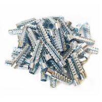 300/200/100PCS Serrated Heavy Wall Anchor Expansion Tube Concrete Dry Wall Studs for Replace Age Plastic Plugs Anchors